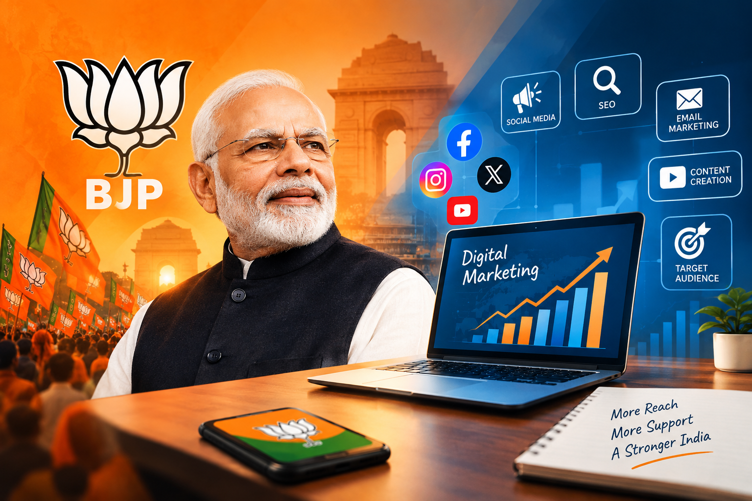 BJP 2026 election digital campaign